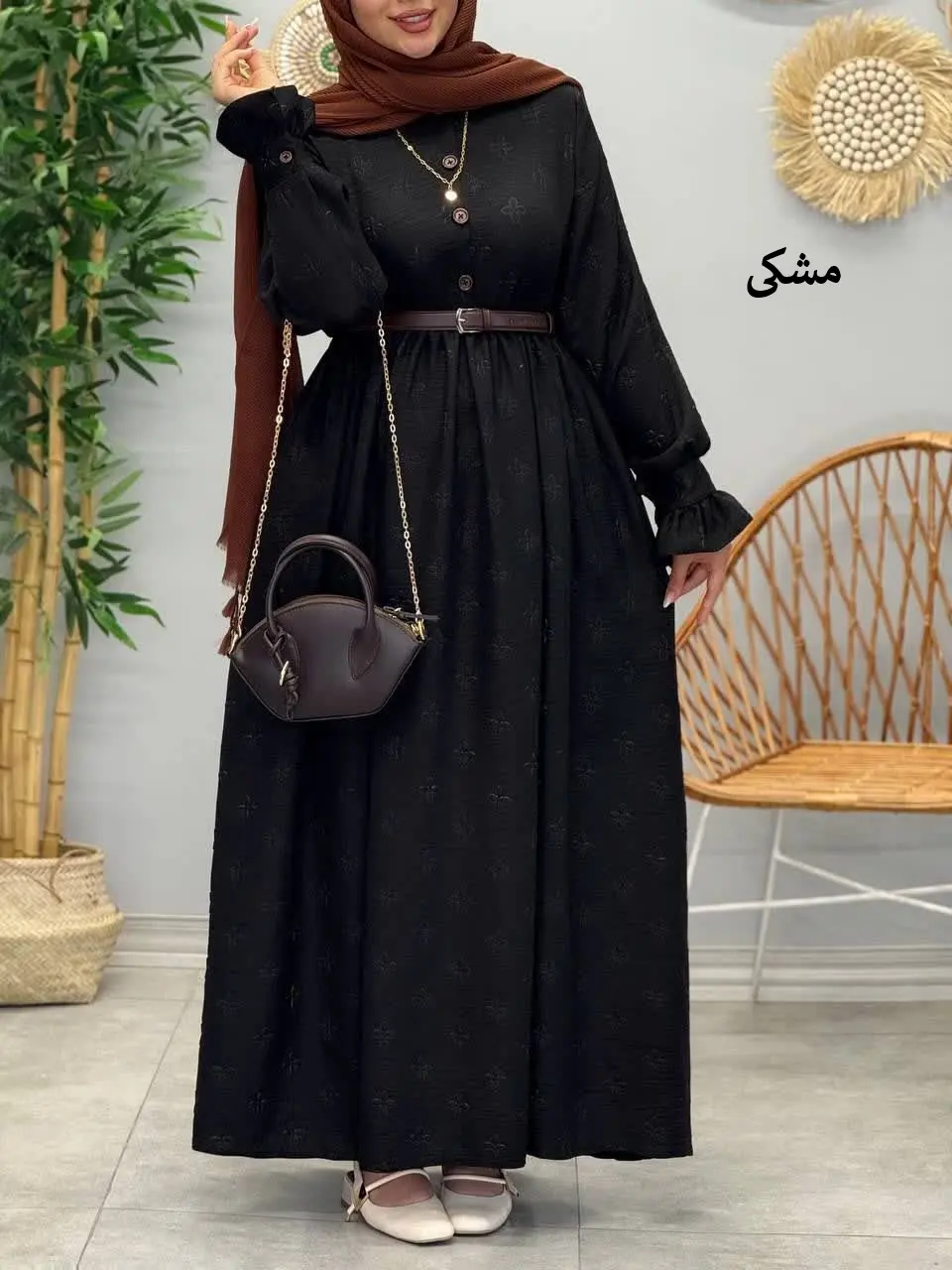 3416-پیراهن مزونی ویشکا